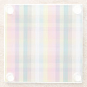 Abstract Schotse speldenschaal Glazen Onderzetter (Achterkant)