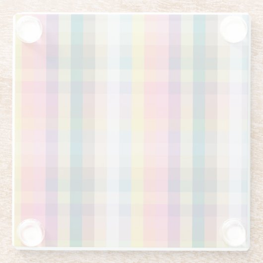 Abstract Schotse speldenschaal Glazen Onderzetter (Achterkant)