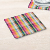 Abstract Schotse speldenschaal Kartonnen Onderzetters (Schuin)