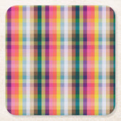 Abstract Schotse speldenschaal Kartonnen Onderzetters (Voorkant)