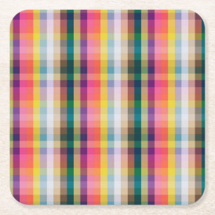 Abstract Schotse speldenschaal Kartonnen Onderzetters