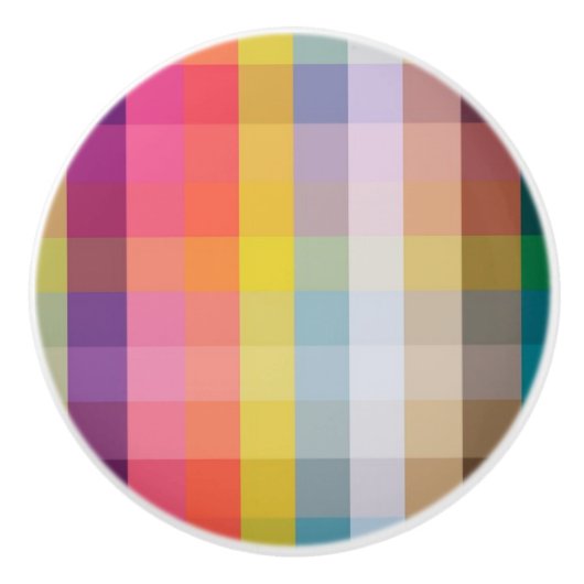 Abstract Schotse speldenschaal Keramische Knop (Voorkant)