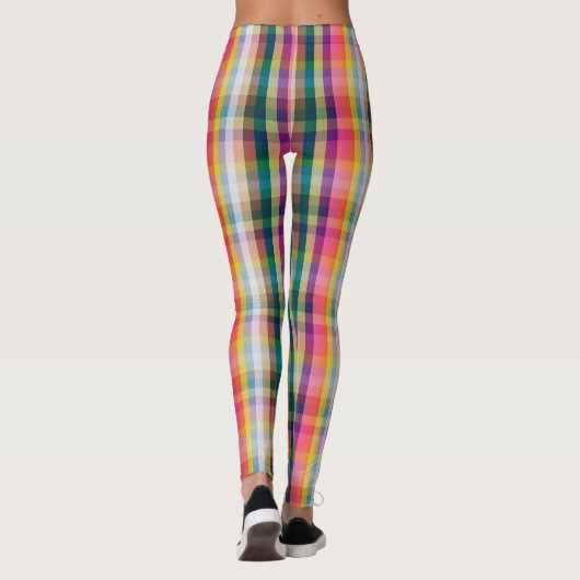 Abstract Schotse speldenschaal Leggings (Achterkant)
