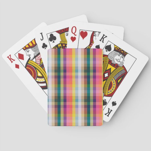 Abstract Schotse speldenschaal Pokerkaarten (Achterkant)