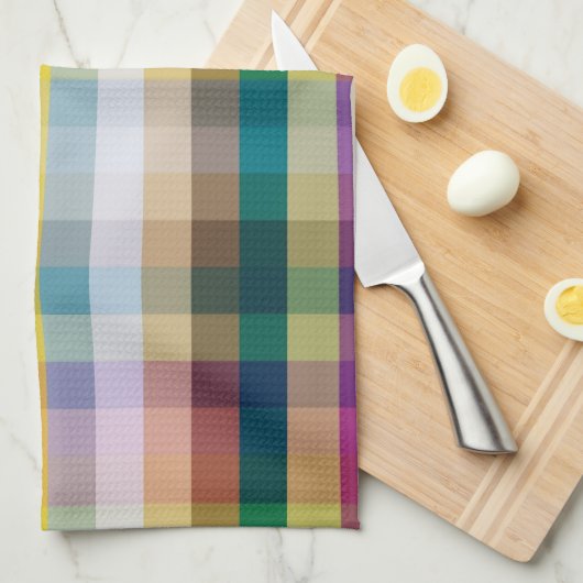 Abstract Schotse speldenschaal Theedoek (Quarter Fold)