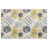 Abstract Scratch Golden Black No.01 Stof (Fat Quarter)