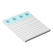 Abstract seafoam notitieblok (Schuin)