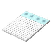 Abstract seafoam notitieblok (Linkerzijde)