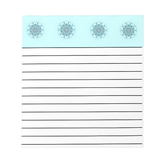 Abstract seafoam notitieblok (Voorkant)