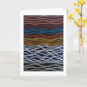 Abstract Seafront Painting by Alfred Fox Kaart (Gele Bloem)