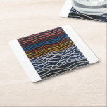 Abstract Seafront Painting by Alfred Fox Kartonnen Onderzetters<br><div class="desc">Abstract Seafront Painting by Alfred Fox Drink Coaster.</div>
