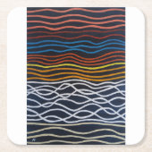 Abstract Seafront Painting by Alfred Fox Kartonnen Onderzetters (Voorkant)