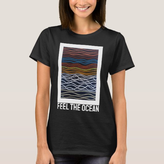 Abstract Seafront Painting by Alfred Fox T-shirt (Voorkant)