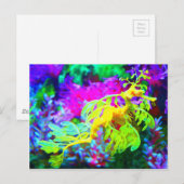 Abstract Seahorse Briefkaart (Voorkant / Achterkant)