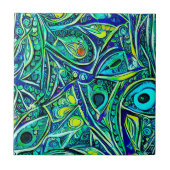 Abstract sealife tegeltje (Voorkant)