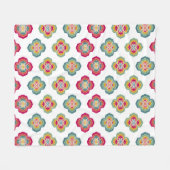 Abstract Seamless Floral Background, surface textu Fleece Deken (Voorkant (Horizontaal))
