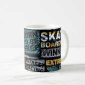 Abstract seamless grunge pattern. Urban style mode Koffiemok (Voorkant rechts)