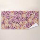 Abstract seamless pattern. Chaotic rounded squares Badhanddoek (Badhanddoek)