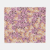Abstract seamless pattern. Chaotic rounded squares Fleece Deken (Voorkant (Horizontaal))