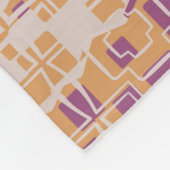 Abstract seamless pattern. Chaotic rounded squares Fleece Deken (Hoek)