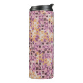 Abstract seamless pattern. Chaotic rounded squares Thermosbeker (Gedraaid links)