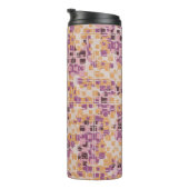 Abstract seamless pattern. Chaotic rounded squares Thermosbeker (Geroteerd rechts)