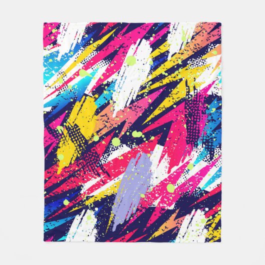Abstract seamless pattern. Creative background wit Fleece Deken (Voorkant)
