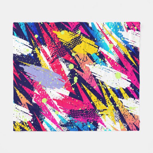Abstract seamless pattern. Creative background wit Fleece Deken (Voorkant (Horizontaal))