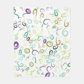 Abstract seamless pattern handmadeabstract, art, b fleece deken