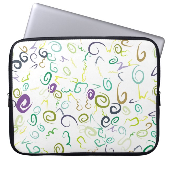 Abstract seamless pattern handmadeabstract, art. laptop sleeve (Voorkant)