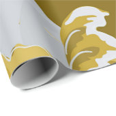 Abstract seamless pattern. Light grey, yellow, g Cadeaupapier (Rol Hoek)