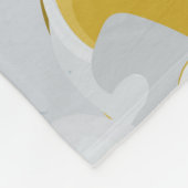 Abstract seamless pattern. Light grey, yellow, g Fleece Deken (Hoek)