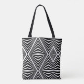 Abstract Seamless Pattern Modern Artistic Tote Bag (Achterkant)