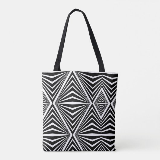 Abstract Seamless Pattern Modern Artistic Tote Bag (Achterkant)
