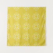 Abstract seamless pattern of yellow color backgrou wandkleed (Voorkant (horizontaal))