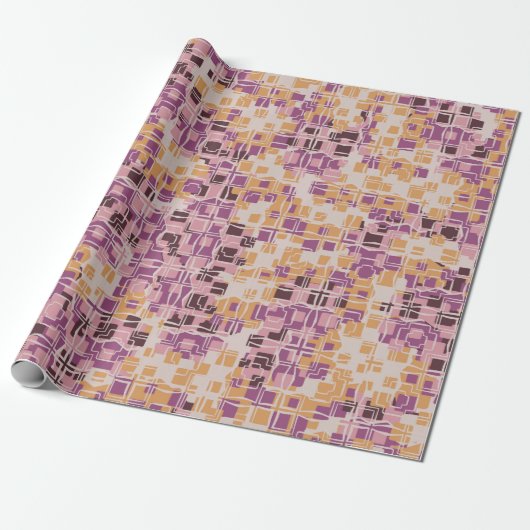 Abstract seamless pattern. Roestvleugeltangare Cadeaupapier (Uitgerold)