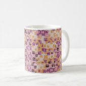 Abstract seamless pattern. Roestvleugeltangare Koffiemok (Voorkant rechts)