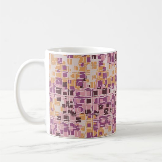 Abstract seamless pattern. Roestvleugeltangare Koffiemok (Links)