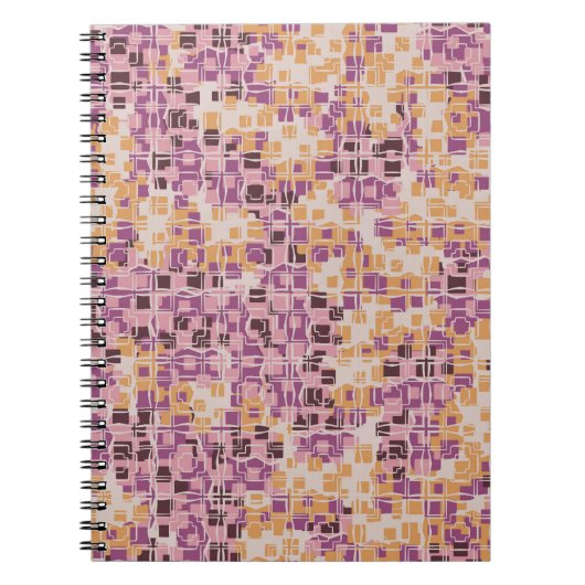 Abstract seamless pattern. Roestvleugeltangare Notitieboek (Voorkant)