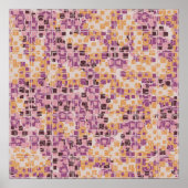Abstract seamless pattern. Roestvleugeltangare Poster (Voorkant)