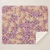 Abstract seamless pattern. Roestvleugeltangare Sherpa Deken (Voorkant (horizontaal))
