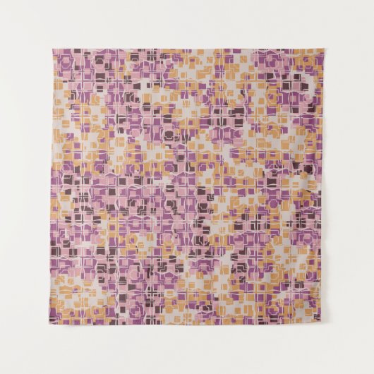 Abstract seamless pattern. Roestvleugeltangare Wandkleed (Voorkant)
