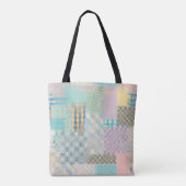 Abstract seamless pattern with imitation of a grun tote bag (Achterkant)