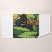 Abstract seamless pattern with tropical leaves. Ha Badhanddoek (Badhanddoek)
