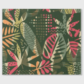 Abstract seamless pattern with tropical leaves. Ha Cadeaupapier (Vlak)