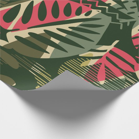 Abstract seamless pattern with tropical leaves. Ha Cadeaupapier (Hoek)