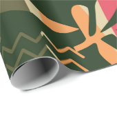 Abstract seamless pattern with tropical leaves. Ha Cadeaupapier (Rol Hoek)