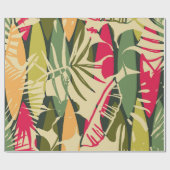 Abstract seamless pattern with tropical leaves. Ha Cadeaupapier (Vlak)