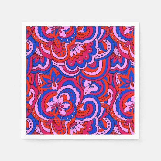 Abstract seamless psychedelic pattern servet (Voorkant)