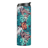 Abstract seamless tropical leaves pattern. Creativ Thermosbeker (Gedraaid links)
